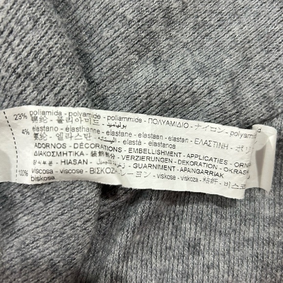 ZARA Grey Cropped Cardigan with buttons in Women's Size Small - Picture 7 of 7